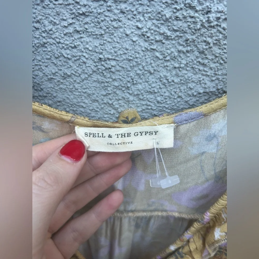 Floral Yellow Maxi Dress - Picture 11 of 11